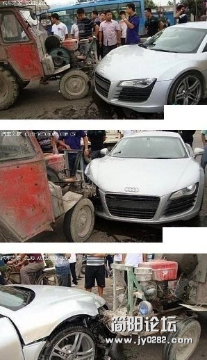 133.240万和1万的车相撞竟是这结果...........国产车毫发无损！！！.jpg