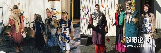 芬兰姐妹玩“穿越”拍今昔对比照. (7).jpg