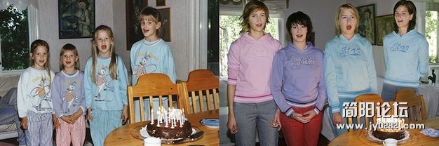 芬兰姐妹玩“穿越”拍今昔对比照. (12).jpg