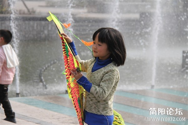 风筝与女孩