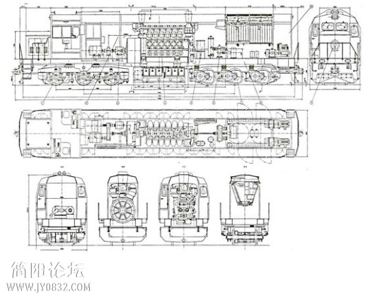 火车头构造图解图片