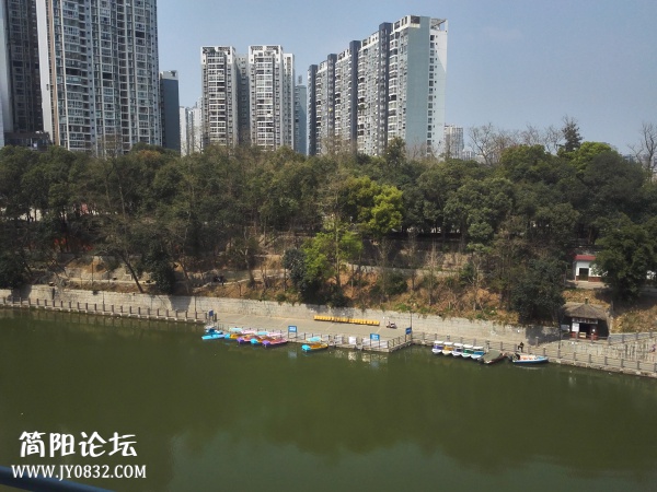 正对公园