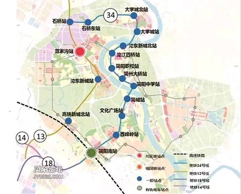 从tod看大简阳的最新地铁规划