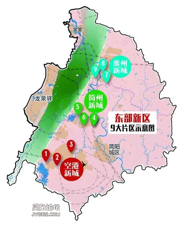 2021简州新城规划图图片