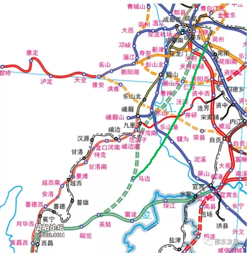 成都到西昌高铁规划图图片