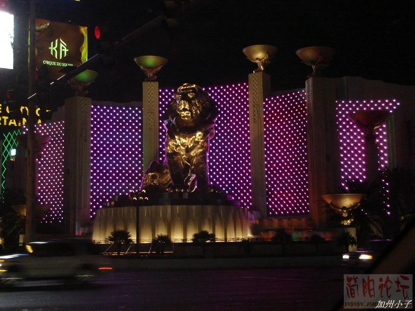MGM Grand 賭場的夜景。.jpg