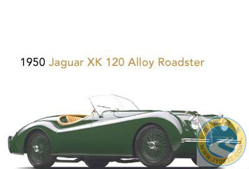 1950年产捷豹 XK120 Alloy Roadster，雪茄形车身从那个时候就成了捷豹的标志特征