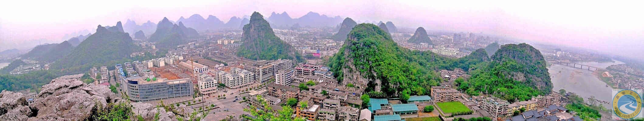 桂林市区全景照片