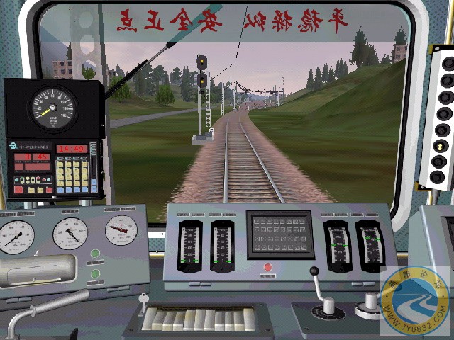 信号开放,侧线双黄进站