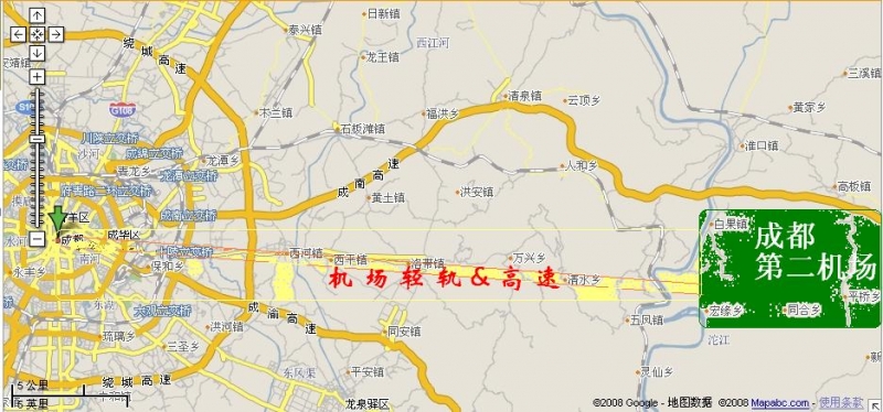 成都第二机场区位图