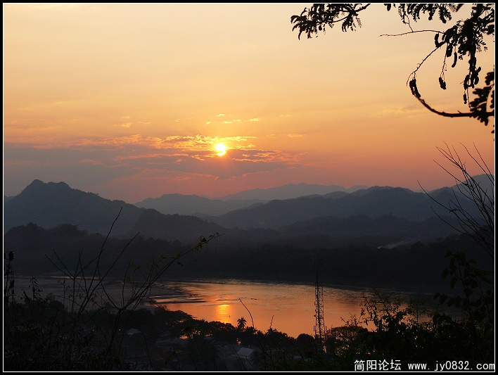 湄公河日落