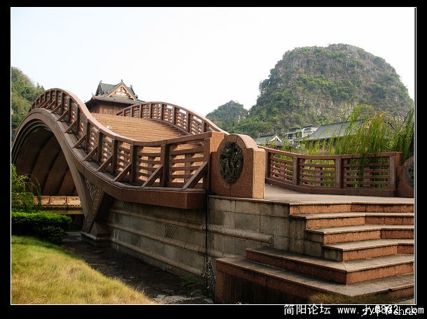 桂林  木龙湖公园 拱桥