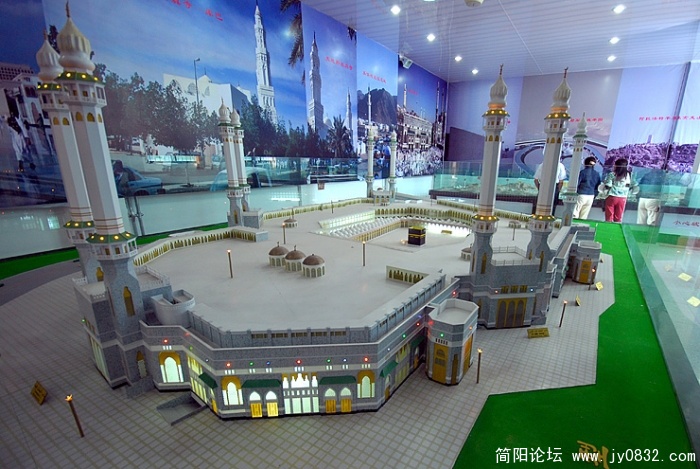 世界第一大的伊斯兰教寺院麦加清真寺模型，伊斯兰教徒都以能到