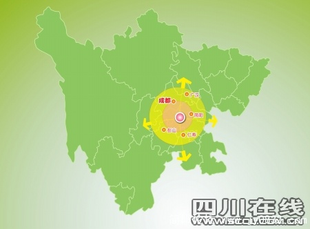 构建成都“四圈层”示意图