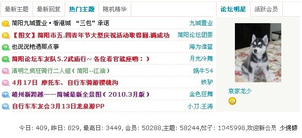 论坛首页 论坛明星
