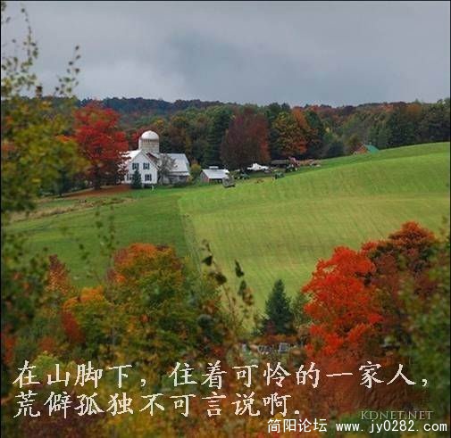 在山脚下，住着可怜的一家人，荒僻孤独不可言说啊.jpg