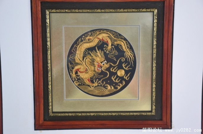 金丝线的绣品