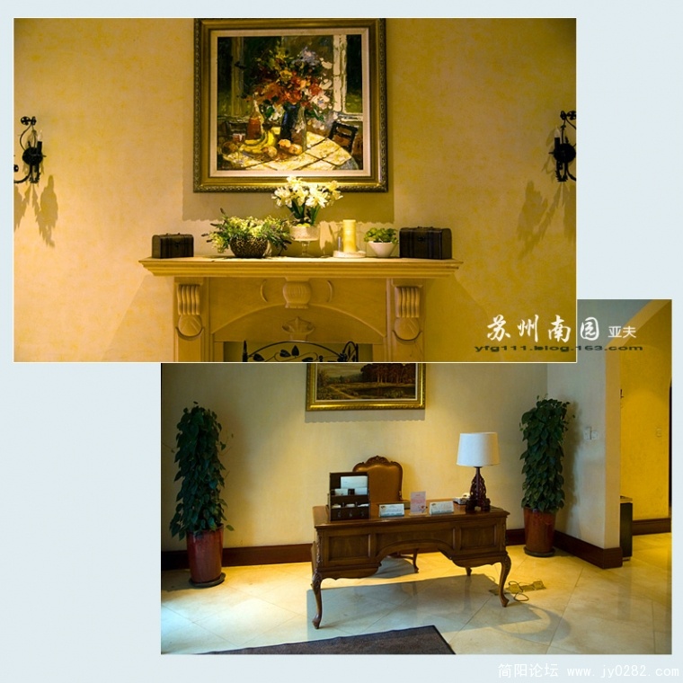13、吊灯、花纹椅子、老壁炉，一副典雅气派。.jpg